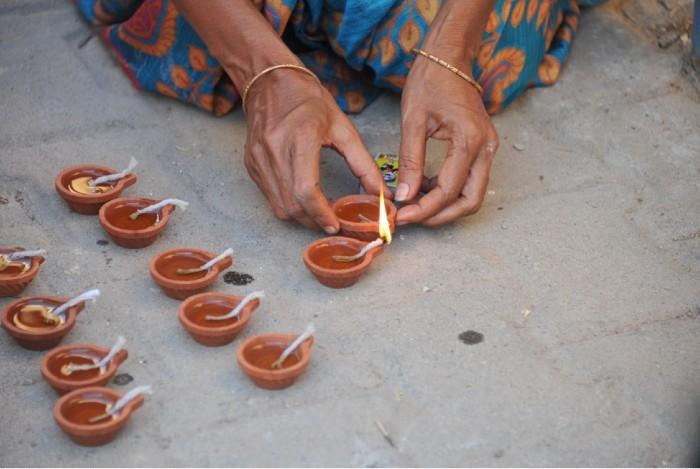 lampes diyas de diwali