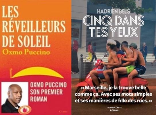 Les couvertures de Cinq dans tes yeux et les réveilleurs de soleil