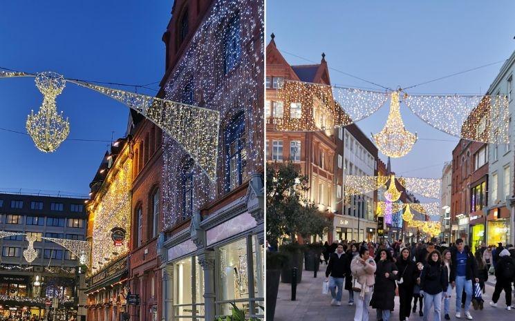 décorations de Noel, Grafton Street, Dublin