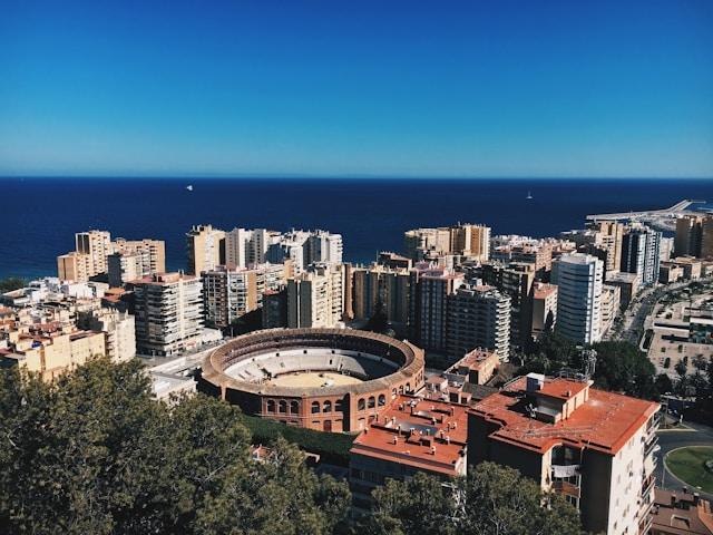 la vue de malaga