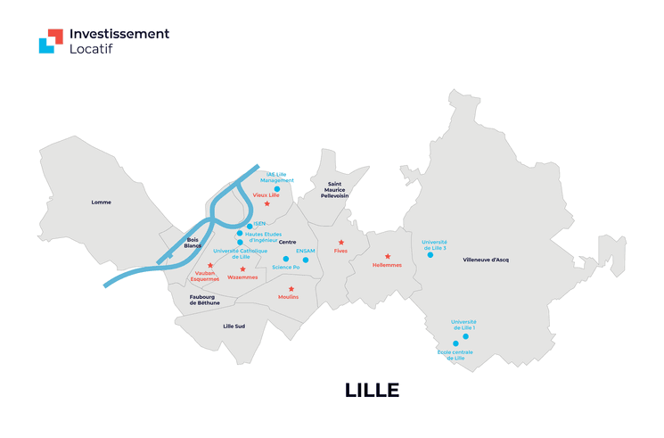 map lille étudiants