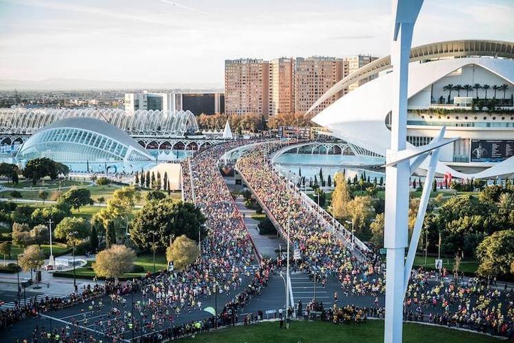 course du marathon à valencia