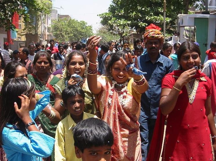 Mariage à Ahmedabad. Photo : 	Yann Forget