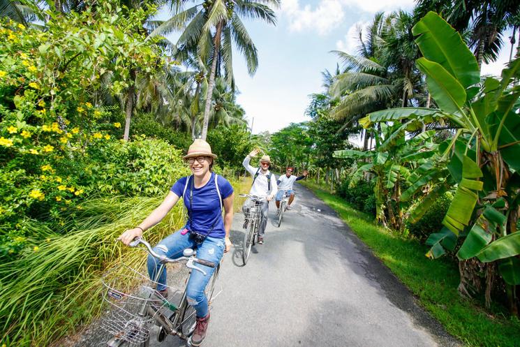 Excursion en velo dans le Mekong