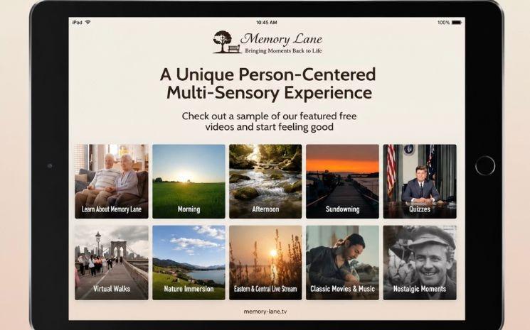 Memory Lane Tv, une plateforme pour aider les malades atteints d'Alzheimer et leurs familles