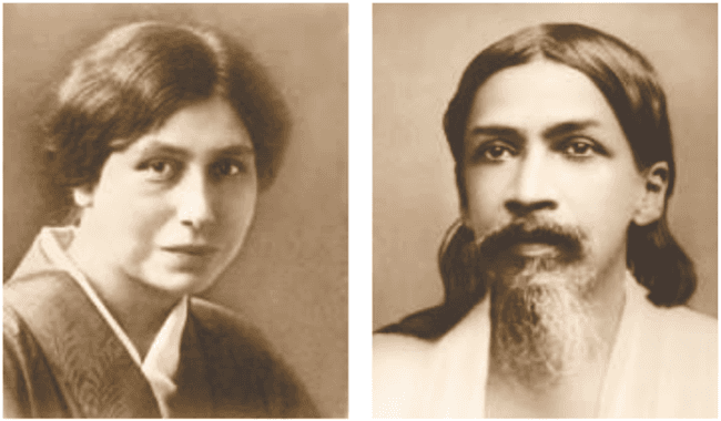 Mira Alfassa et Sri Aurobindo jeunes