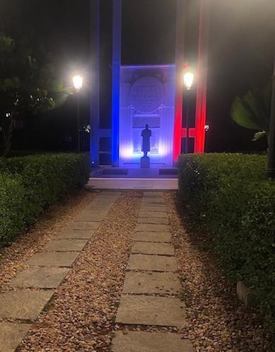 Monument aux combattants français lors de la 1ère guerre mondiale à Pondichéry