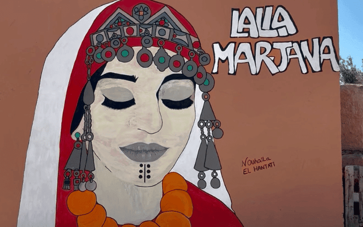 Fresque murale de la coopérative Marjana à Essaouira © Pauline Deprez