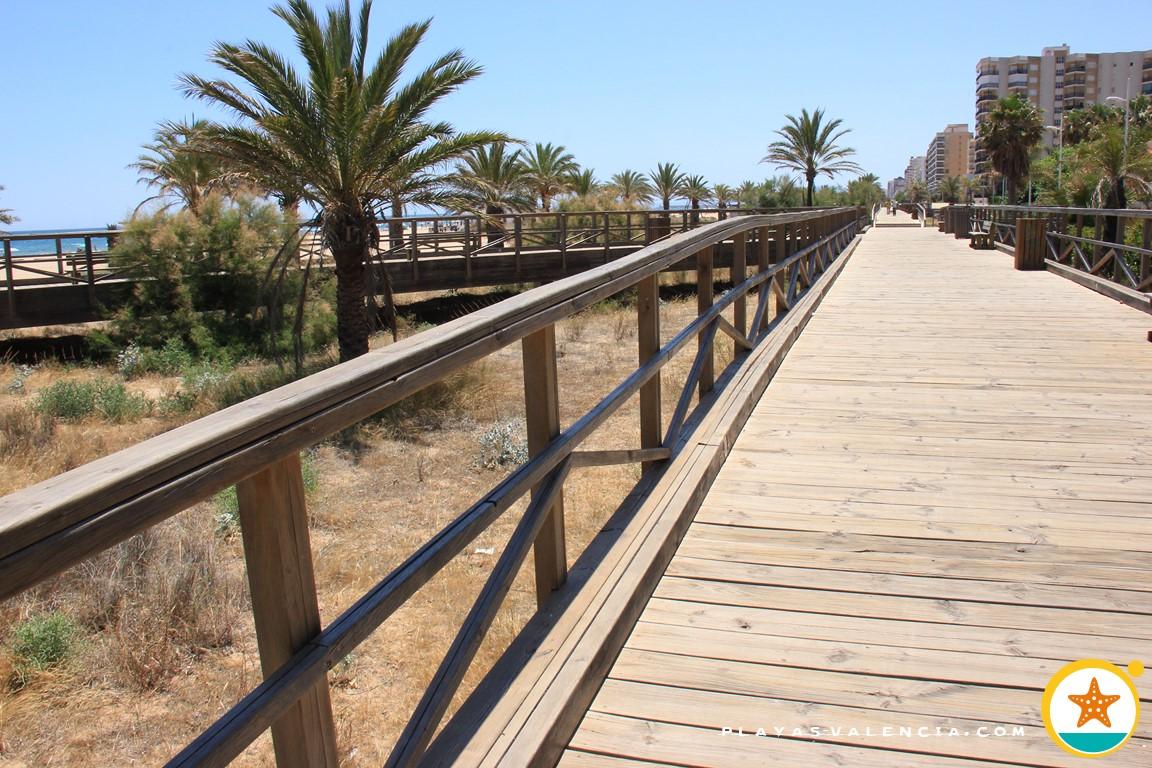 Passerelle de la plage de Gandia Nord