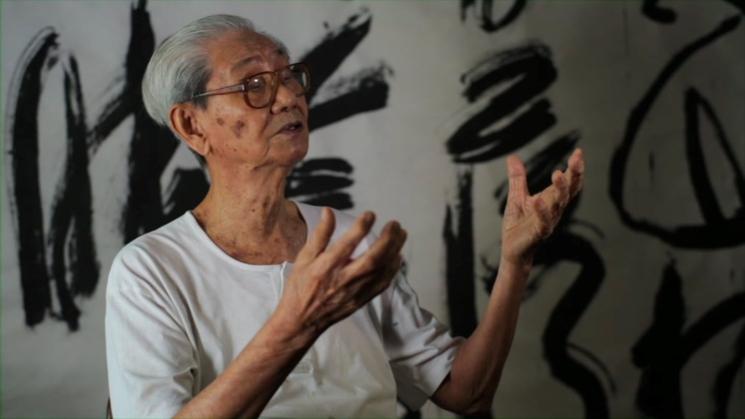 A 103 ans, Lim Tze Peng est toujours un peintre actif.