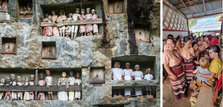 La culture toraja présente des traditions ancestrales et des villages pittoresques.