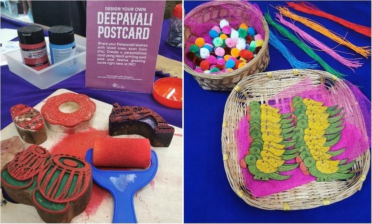 L'Indian Heritage Centre offre de nombreuses activités manuelles durant Deepavali.