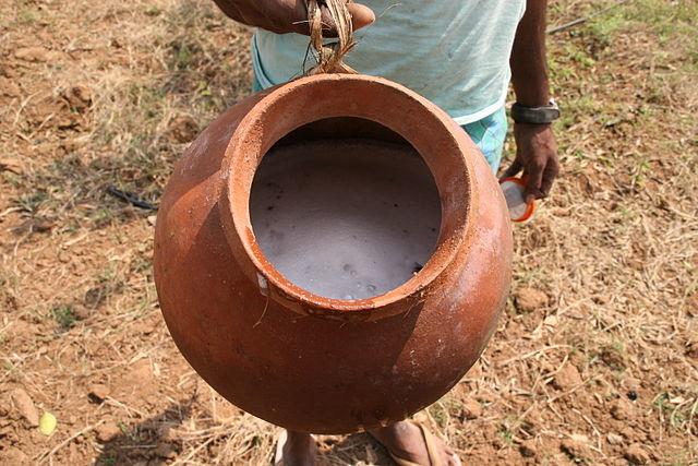 Pot de terre contenant du padhaner