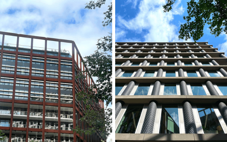  Pancras Square : Gridiron building et Eric Parry’s Building