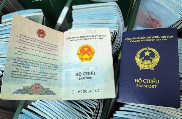 l'intérieur du passeport vietnamien 