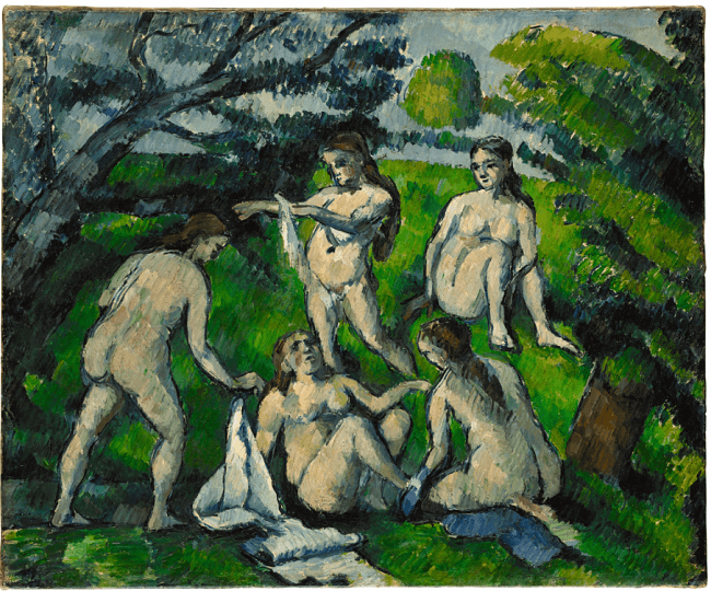 Paul Cézanne "Les cinq baigneurs"