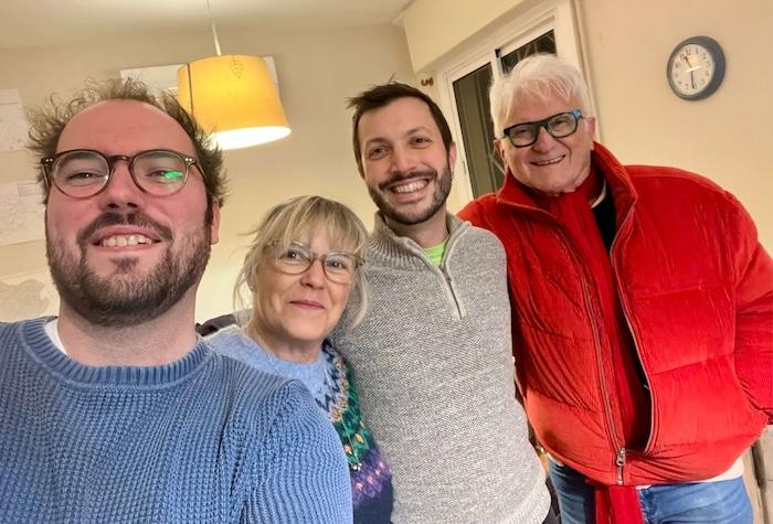 de gauche à droite : Paul Pierroux-Taranto, Béatrice Auriault, Guillaume Horn, Pierre Lunel