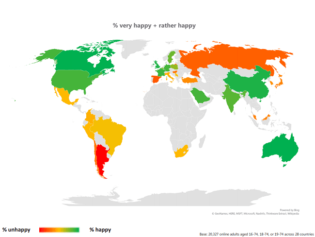 pays heureux