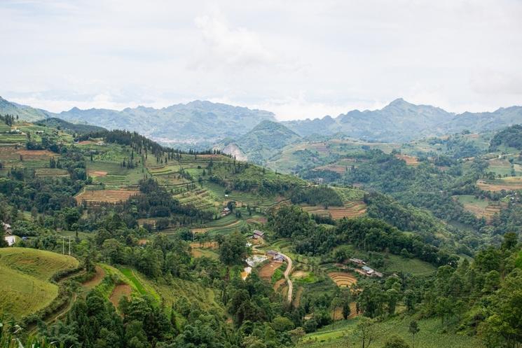 la nuance des paysages au Vietnam 