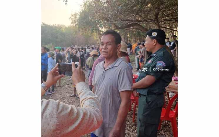 Pich Khin, chef du village de Bangkoang. Photo : Ky Chamna