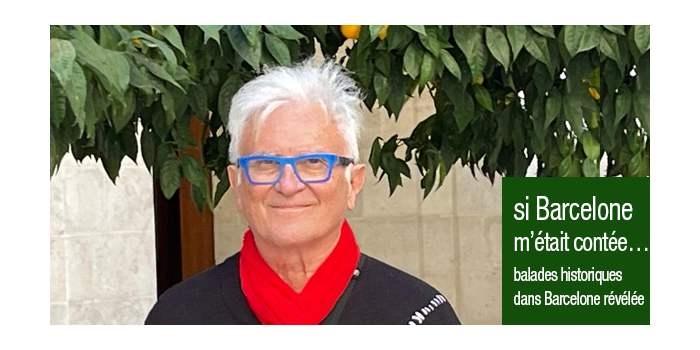 affiche de la ballade guidée de pierre lunel à barcelone