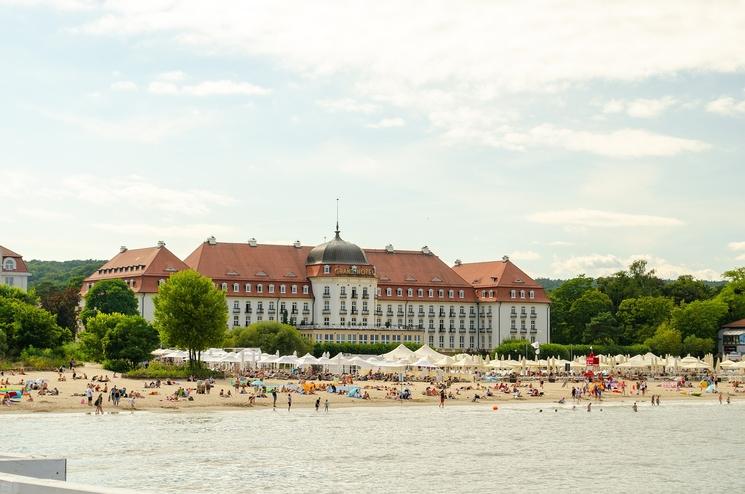 Plages de Sopot, devant le Sofitel Grand Sopot