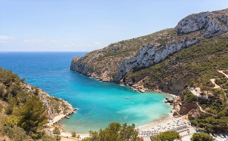 plage de la granadella a javea dans la province d'alicante