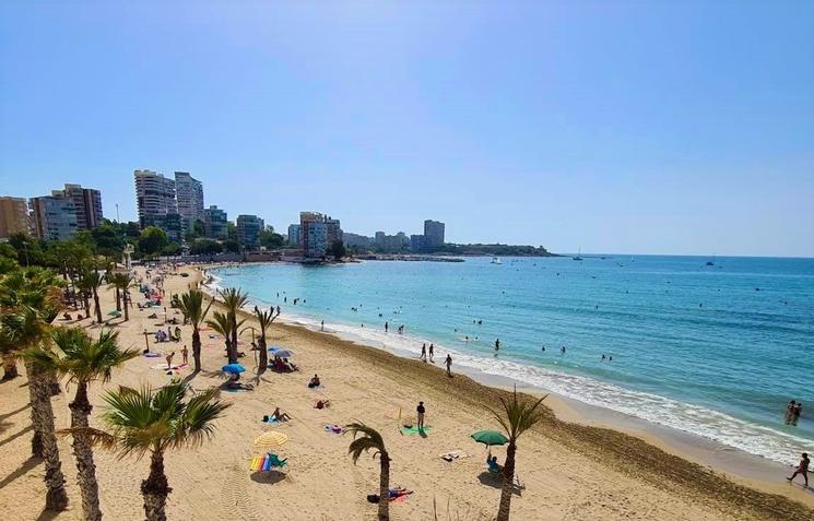 playa de la albufereta dans la province d'alicante