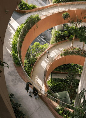 Green Oasis, le jardin en colimaçon du Capita Spring
