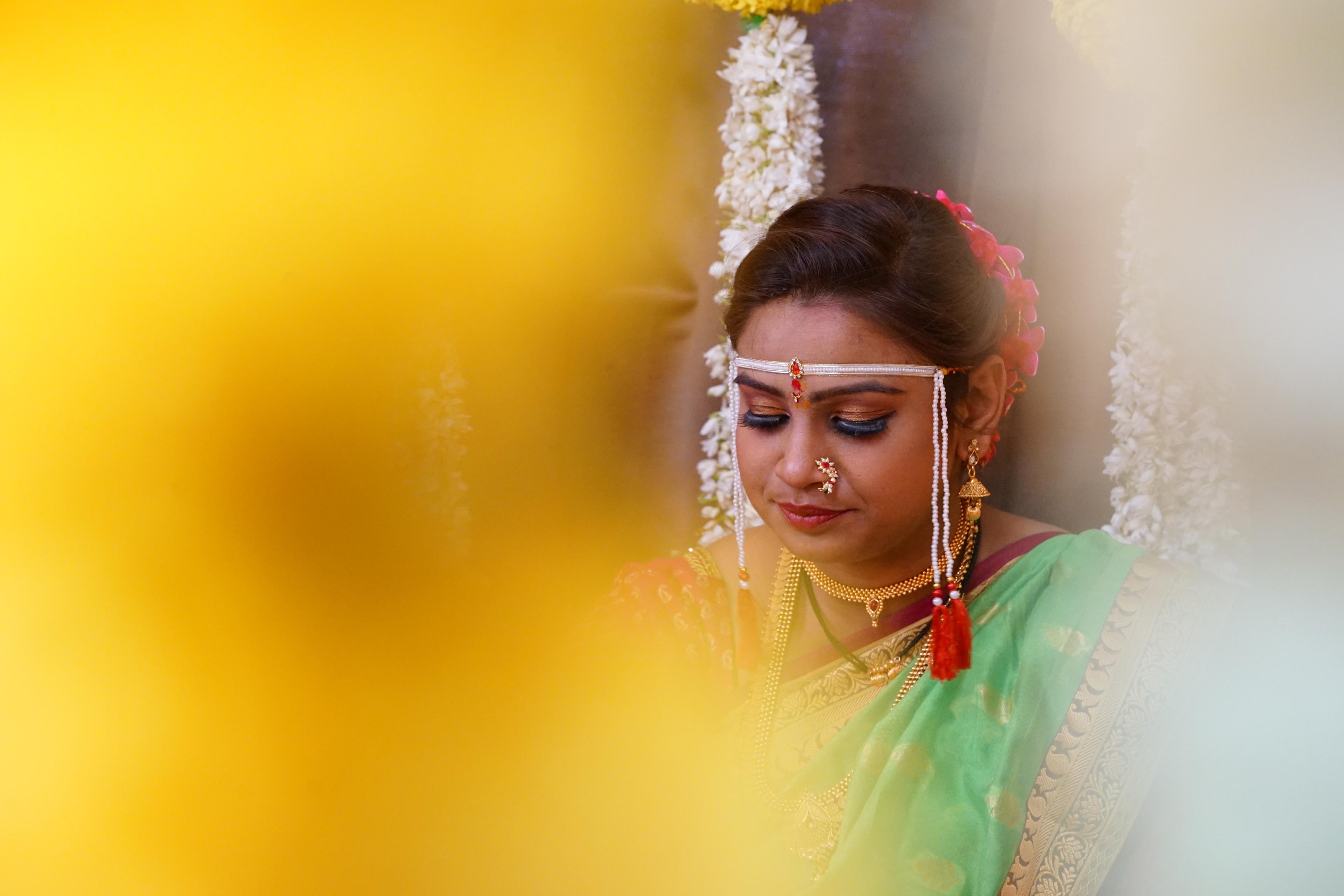 mariage femme inde fleurs mariée 