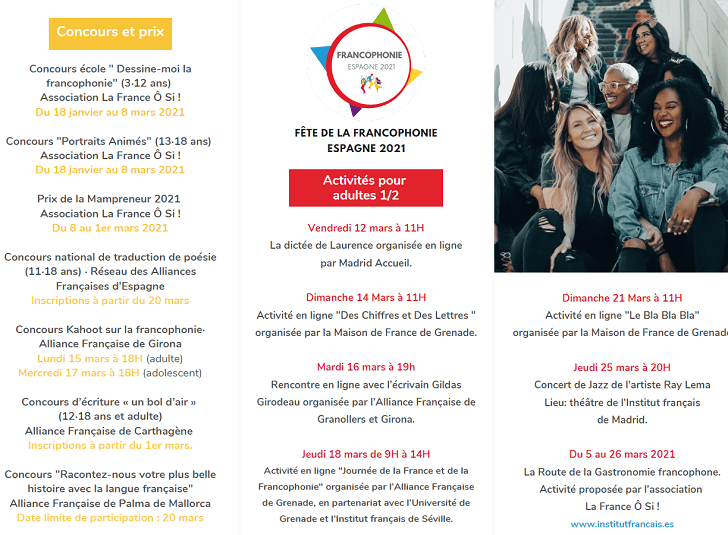 fête francophonie espagne 2021