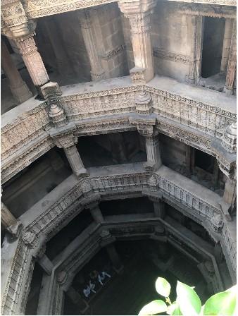 Le puits à degrés Adalaj Vav dans le Gujarat