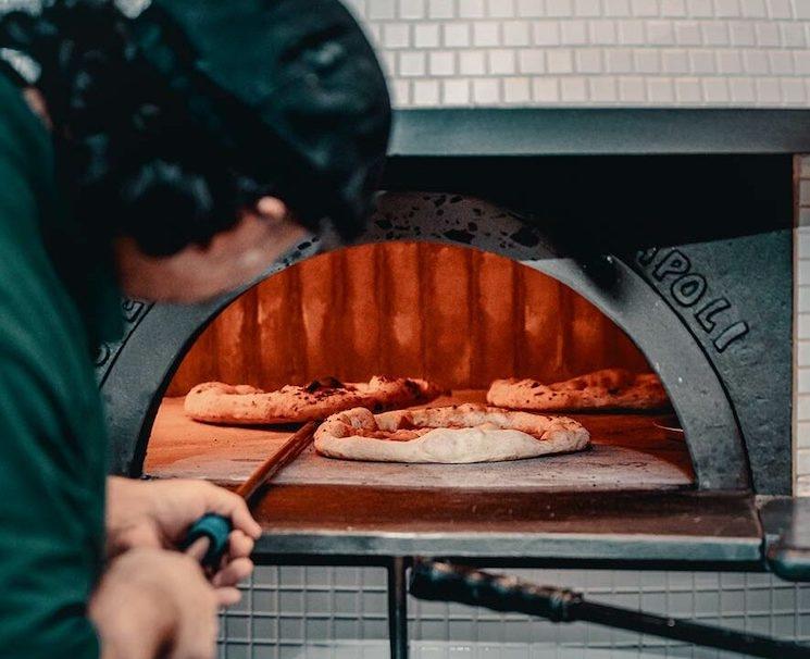 Les pizzas vegans à Purezza, Londres