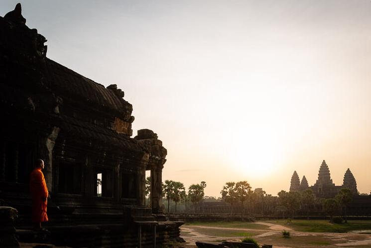 Angkor Wat seul, désert