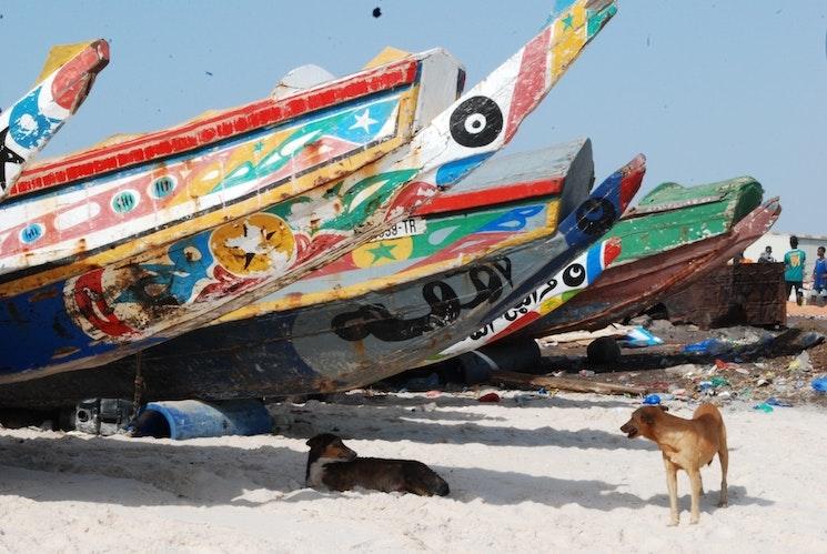 Une pirogue au Sénégal