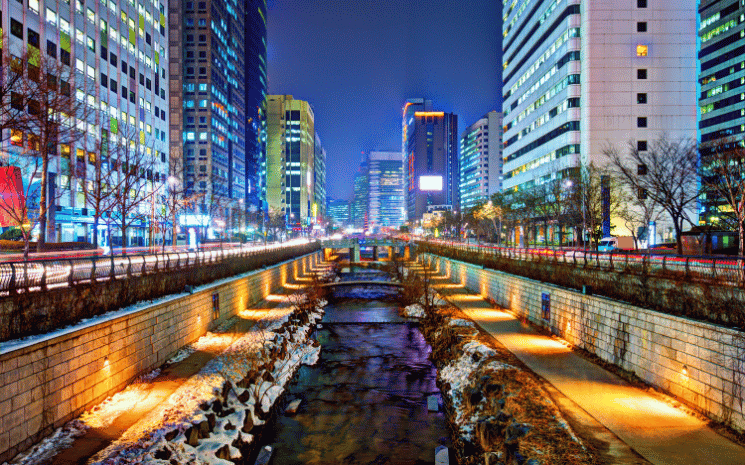 La rivière cheonggyecheon