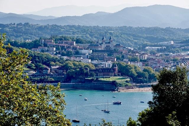 la vue de san sebastien