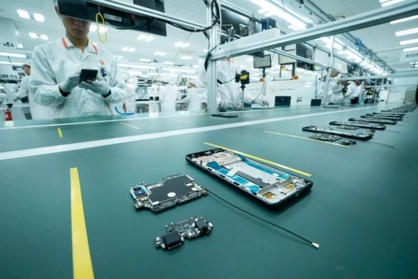 fabrication de smartphones au Vietnam 