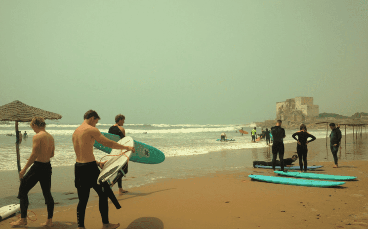 Cours de surf à Sidi Kaouki