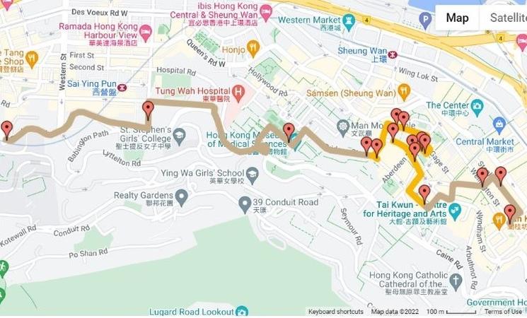 sun yat sen historical trail google maps, site internet du trail