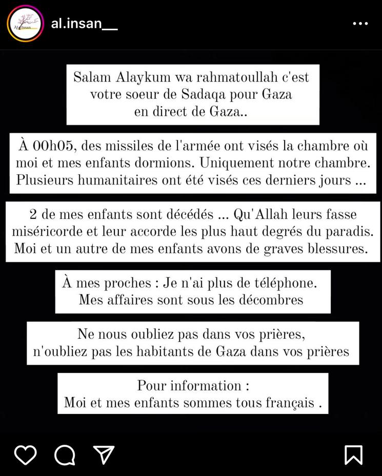 témoignage mère française bande de gaza