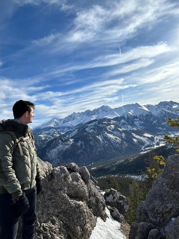 Corentin dans les Tatras, au Sud des Tatras