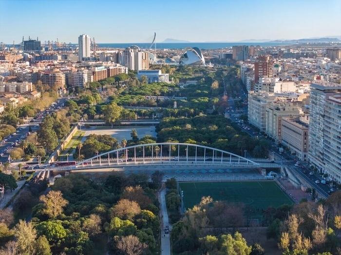 le parc turia à valencia