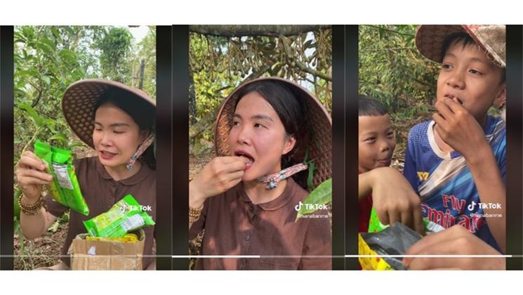 Les grillons sont testés par les Influenceurs vietnamiens sur TikTok 