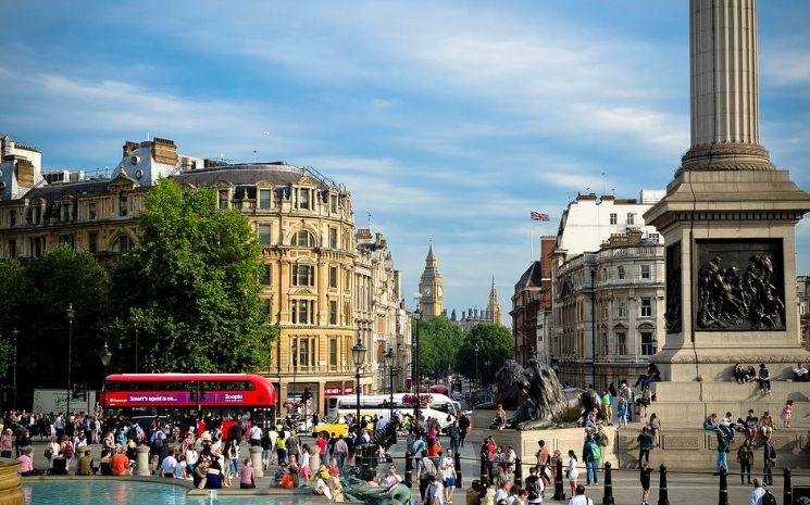 Trafalgar Square pour fêter le nouvel an