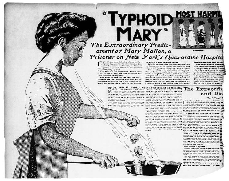 Typhoid Mary ou Mary Mallon une des résidentes de North brother island