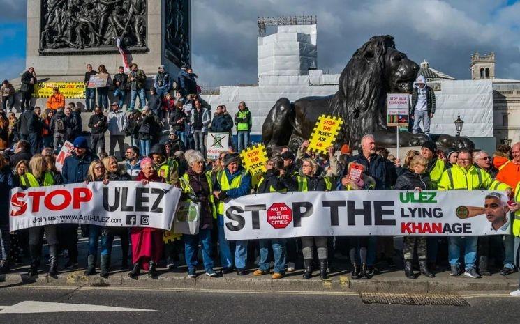 ulez protest londres