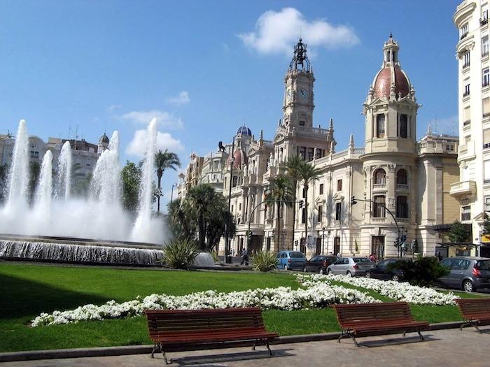 fontaine de la place de la mairie à valencia