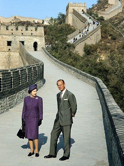 reine angleterre est en chine en 1961