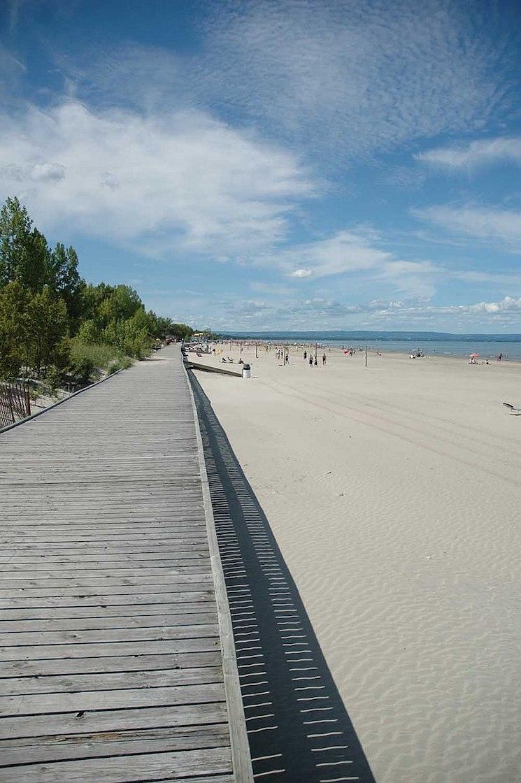 La plage de Wasaga Beach dans l'Ontario, au Canada